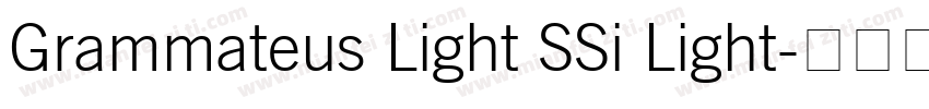Grammateus Light SSi Light字体转换